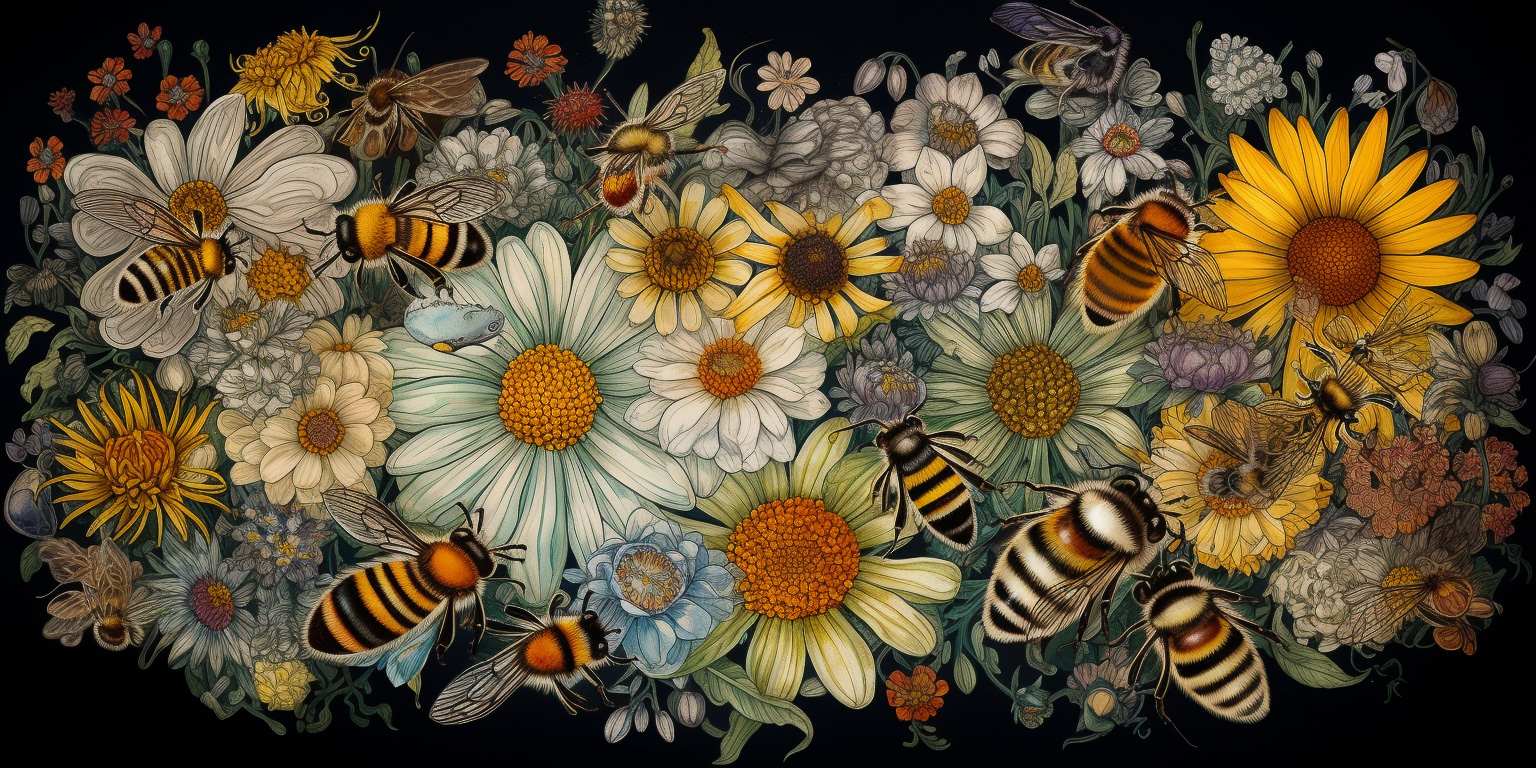 Swamphox In this 2D artwork illustrate the vital role of honeyb b2dda76a 463e 4518 a4e4 972ed59201b5