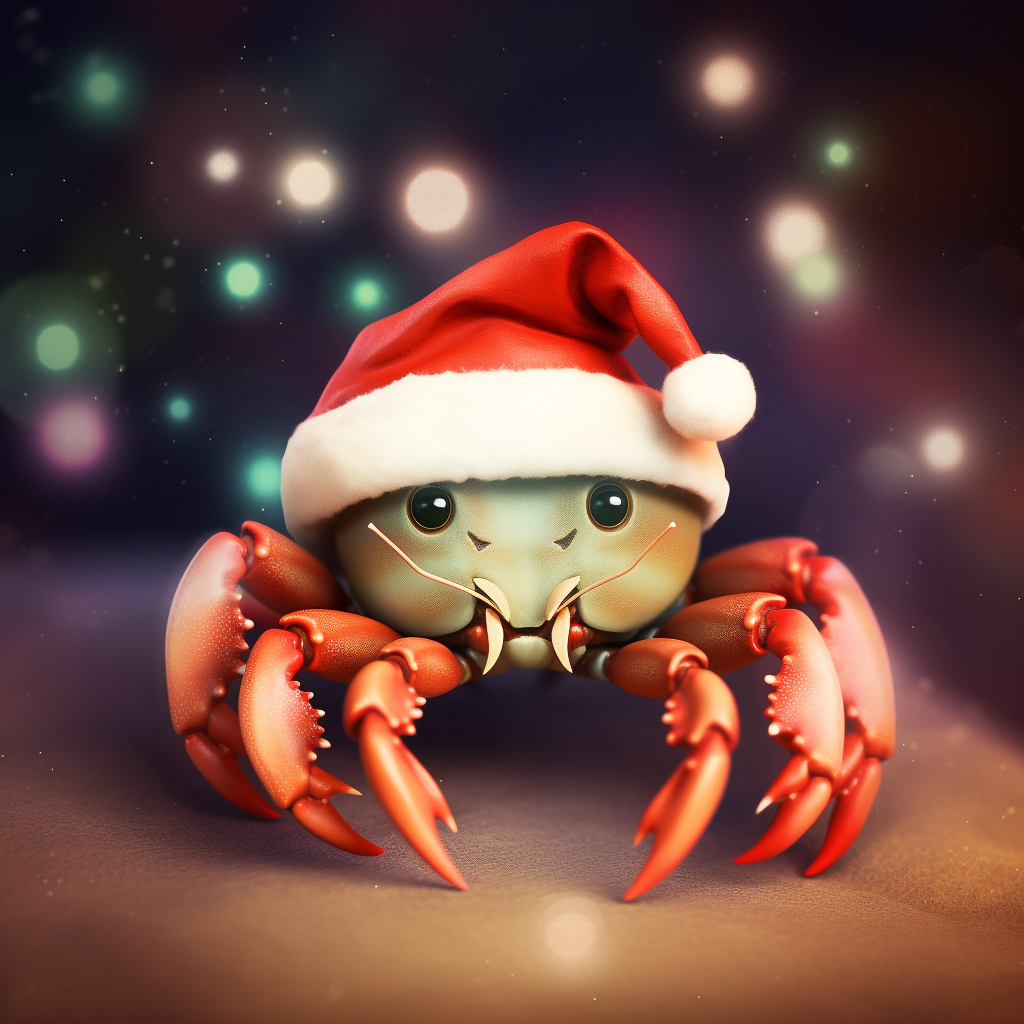 Swamphox a christmassy crab wearing a cute little christmas cap 5a0dc116 0649 46fa 8408 4def22b523c4